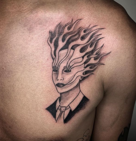 Tattoos - Dayton Smith Hot Head - 143668